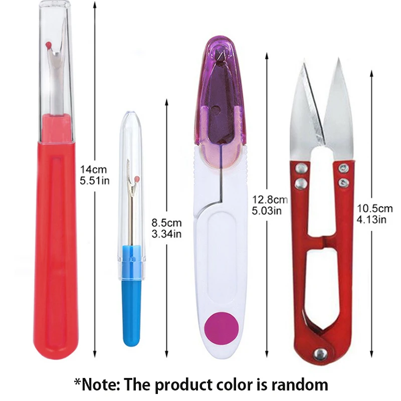 Sewing Kit: 4Pcs Seam Ripper Set with Scissors - Image 2