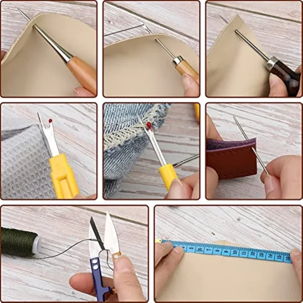 Sewing Kit for Leather Repair - 45Pcs for Shoes, Sofa, Tent - Image 8