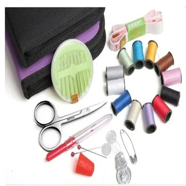 Sewing Kit: 12-Needle Travel Sewing Box with Organizer - Image 4