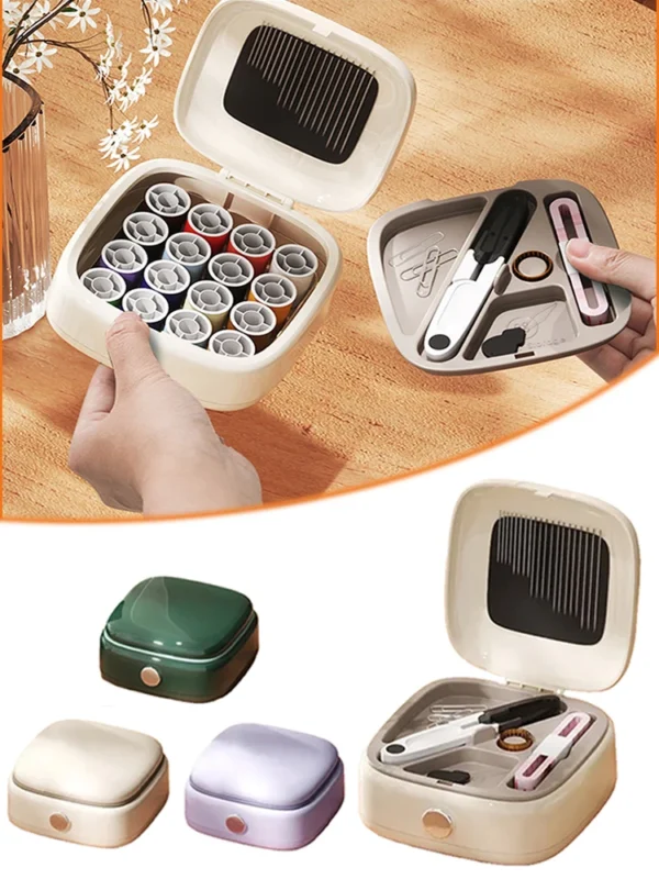 Sewing Kit: Magnetic Set with Threads and Needles