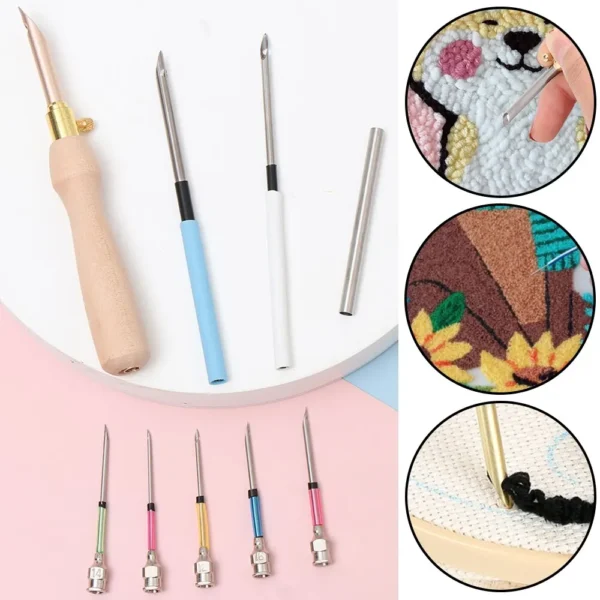 Sewing Kit 11Pcs Punch Needle Embroidery Tools - Image 2